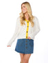 UOM GLITTER SCRIPT CARDI